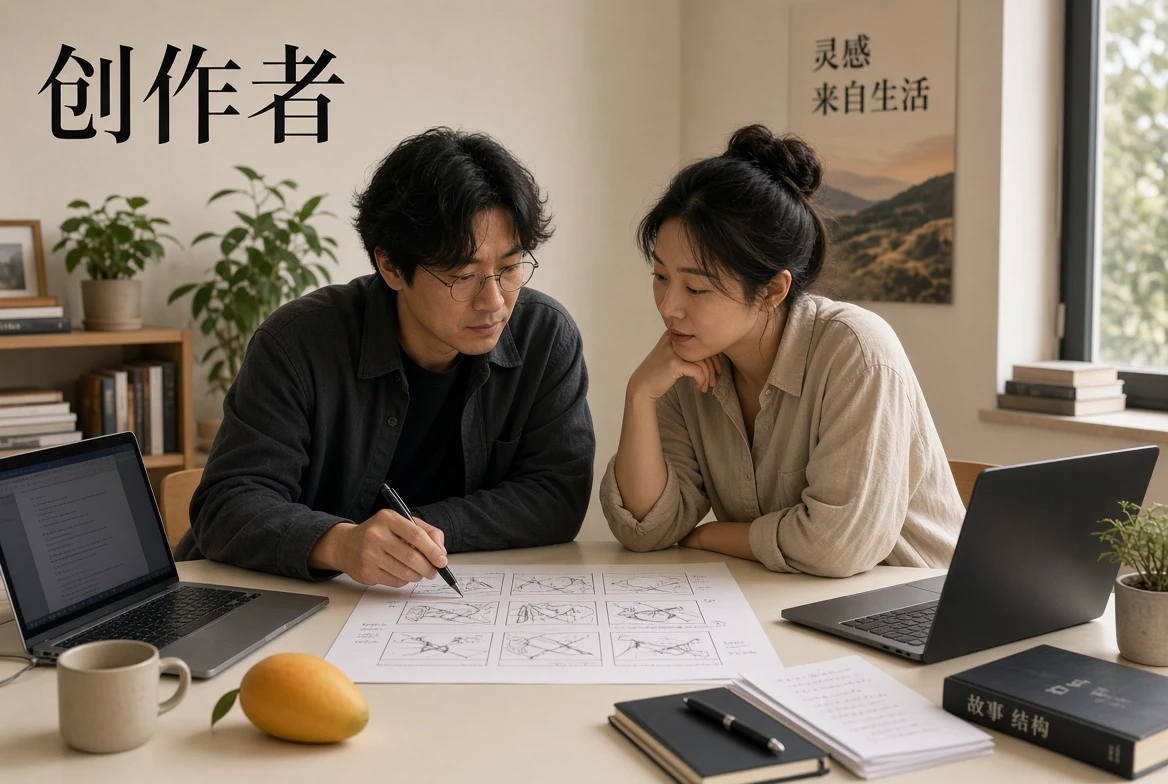 黄果AI短剧作者与制作流程